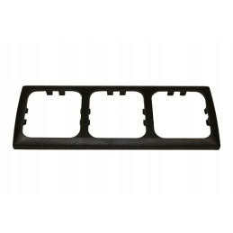 Triple frame for C Line socket, brown haba