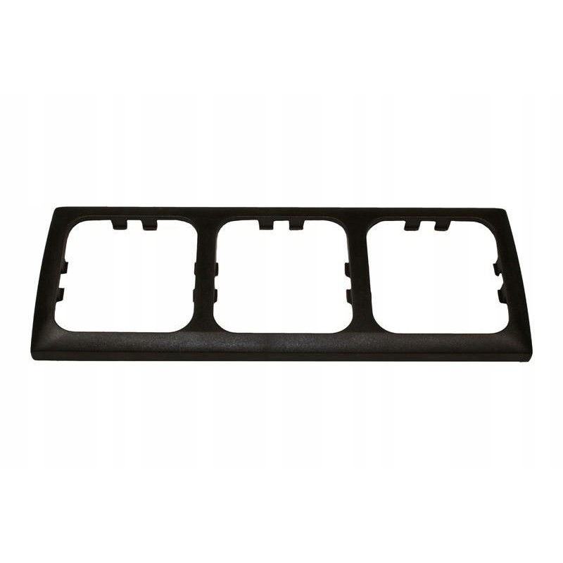 Triple frame for C Line socket, brown haba