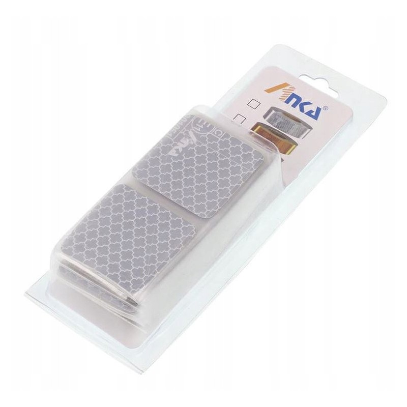 Intermittent reflective tape, 4 m, white and silver