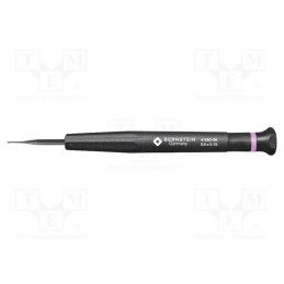 1 pcs x BERNSTEIN - 4-380-06 - Screwdriver, slot, precision, 0,6x0,15mm, Blade length: 17mm