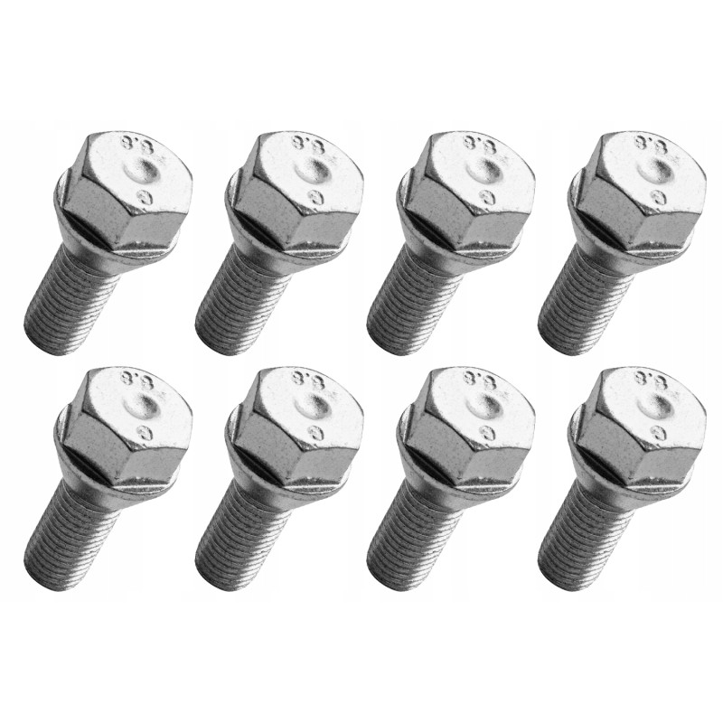 Set of 8 conical screws for unbraked axle 750 kg