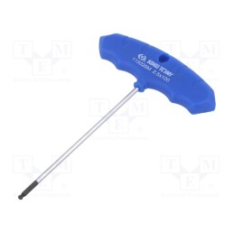 1 pcs x KING TONY - 115025MR - Wrench, hex key,spherical, HEX 2,5mm, Overall len: 137mm
