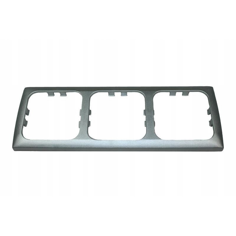 Silver haba triple camper socket cover