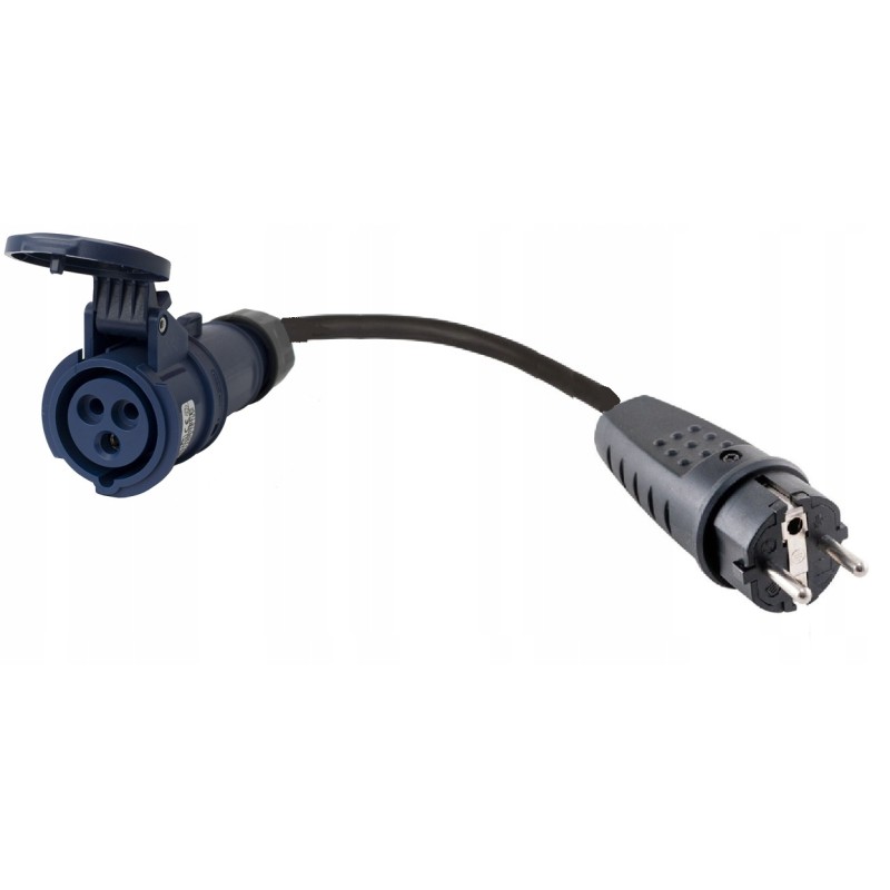 Camping adapter, rubber plug to socket 16 3