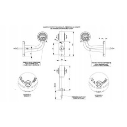 LED marker lamp, white and red, right