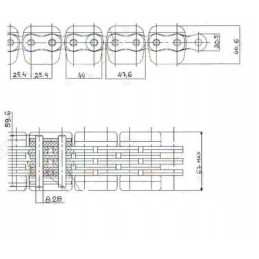 Linde mast chain series 352 h35 h40 h45