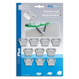 Fastener side hook closure for fastening the net