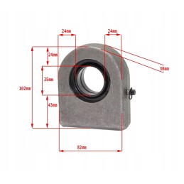 Actuator eye welded to the cylinder 63w 00 gf35