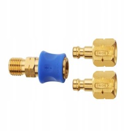 Quick connector for gas grill hose under the connector