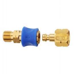 Quick connector for gas grill hose under the connector