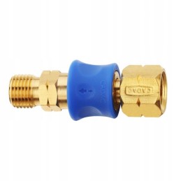 Quick connector for gas grill hose under the connector