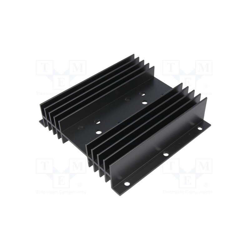 1 pcs x STONECOLD - HS-201 - Heatsink: extruded, H, TO3, black, L: 100mm, W: 102mm, H: 25mm, screw