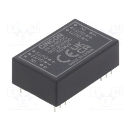 1 pcs x CINCON - EC3A26 - Converter: DC/DC, 3W, Uin: 18÷36V, Uout: 15VDC, Uout2: -15VDC, DIP24