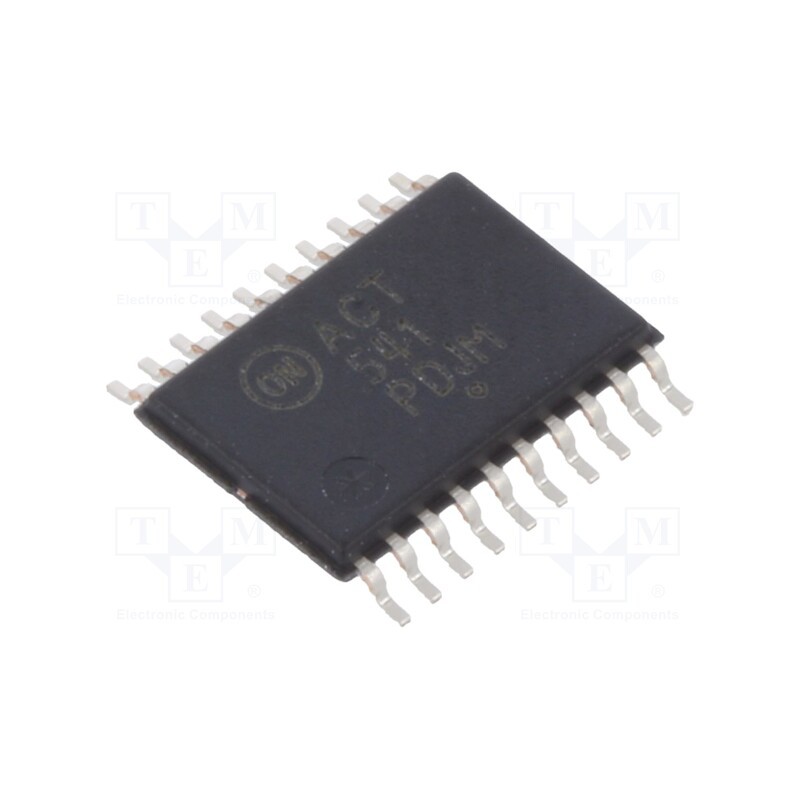 1 pcs x ONSEMI - MC74ACT541DTG - IC: digital, buffer,non-inverting,line driver, Ch: 8, SMD, TSSOP20