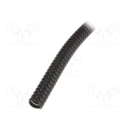 1 pcs x HELLERMANNTYTON - 162-10150 - Protective tube, ØBundle : 20mm, polypropylene, black, L: 1m