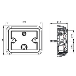 Powerful LED lamp 4000k truck truck cabin crate 12v 24v