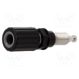1 pcs x ELECTRO-PJP - 3250-I-SW - Socket, 4mm banana, 36A, Cutout: Ø8mm, black, nickel plated, 5mΩ