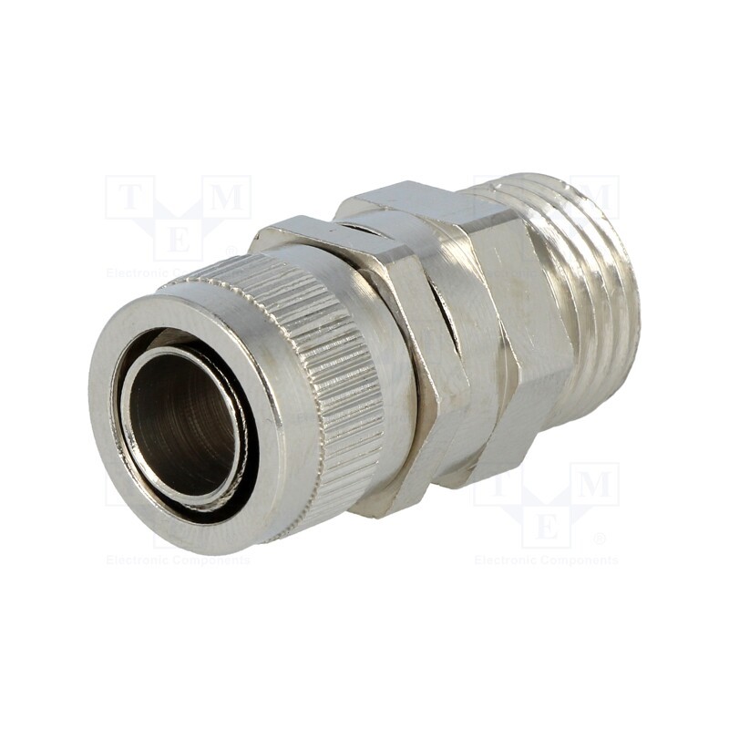 1 pcs x HELLERMANNTYTON - 166-30401 - Straight terminal connector, Thread: metric,swivel,outside