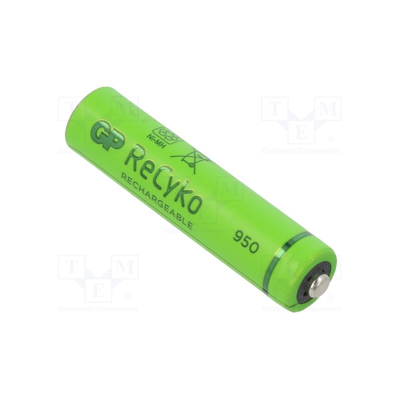 1 pcs x GP - 100AAAHC - Re-battery: Ni-MH, AAA,R3, 1.2V, 950mAh, ReCyko+, bulk,industrial
