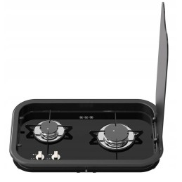 2-burner stove with cover, series 165, vertical