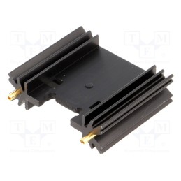 1 pcs x FISCHER ELEKTRONIK - SK409/38,1/STC - Heatsink: extruded, TO220,TO3P, black, L: 38.1mm, W: 45mm, H: 12.7mm