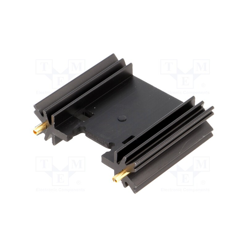 1 pcs x FISCHER ELEKTRONIK - SK409/38,1/STC - Heatsink: extruded, TO220,TO3P, black, L: 38.1mm, W: 45mm, H: 12.7mm