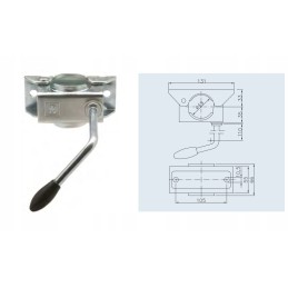 Clamp for support wheel holder fi48 long handle