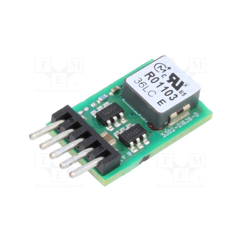 1 pcs x Murata Power Solutions - OKR-T/3-W12-C - Converter: DC/DC, 15W, Uin: 4.5÷14V, Iout: 3A, Iout2: 0.6÷6A, SIP5