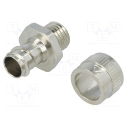1 pcs x ANAMET EUROPE - 256.012.0 - Straight terminal connector, Thread: metric,inside, brass, IP40