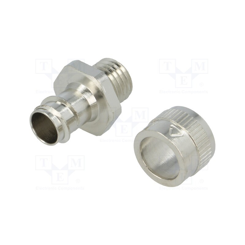 1 pcs x ANAMET EUROPE - 256.012.0 - Straight terminal connector, Thread: metric,inside, brass, IP40