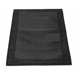 Table mats for camping tableware, 2x black