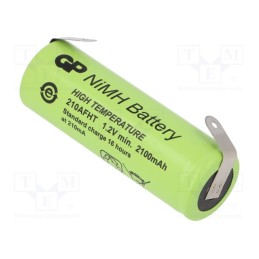 1 pcs x GP - GP 210AFHT BLADE - Re-battery: Ni-MH, A,LR23, 1.2V, 2100mAh, soldering lugs, Ø17x50mm