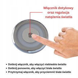 LED lamp 12v 24v integrated dimmer brightness adjustment camper yacht chrome