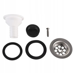 Sink drain, shower tray, straight siphon, 25mm plug