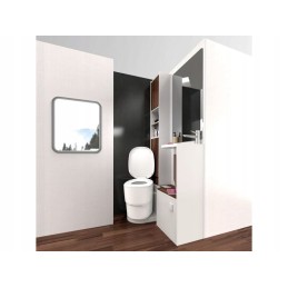 Tourist toilet without water, clesana c1 bag with adapter, new