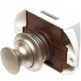Cabinet lock, furniture lock, pushlock button