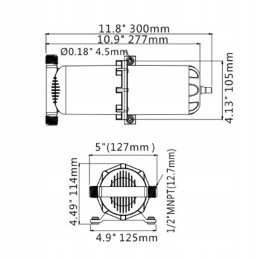 1l expansion tank for the pressure pump
