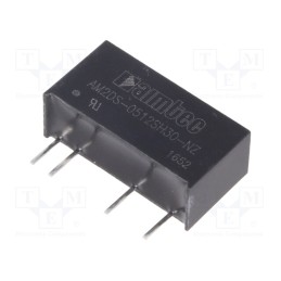 1 pcs x AIMTEC - AM2DS-0512SH30-NZ - Converter: DC/DC, 2W, Uin: 4.5÷5.5V, Uout: 12VDC, Iout: 167mA, SIP7