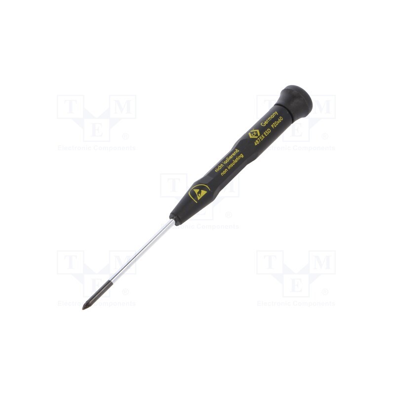 1 pcs x C.K - T4875X ESD - Screwdriver, Pozidriv®, precision, PZ0, ESD, Xonic ESD