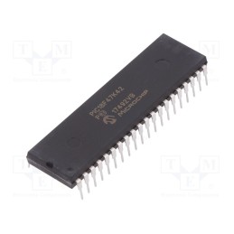 1 pcs x MICROCHIP TECHNOLOGY - PIC18F47K42-I/P - IC: PIC microcontroller, 128kB, 64MHz, I2C x2,LIN,SPI,UART x2