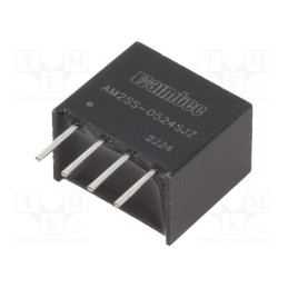 1 pcs x AIMTEC - AM2SS-0524SJZ - Converter: DC/DC, 2W, Uin: 4.5÷5.5V, Uout: 24VDC, Iout: 83mA, SIP4
