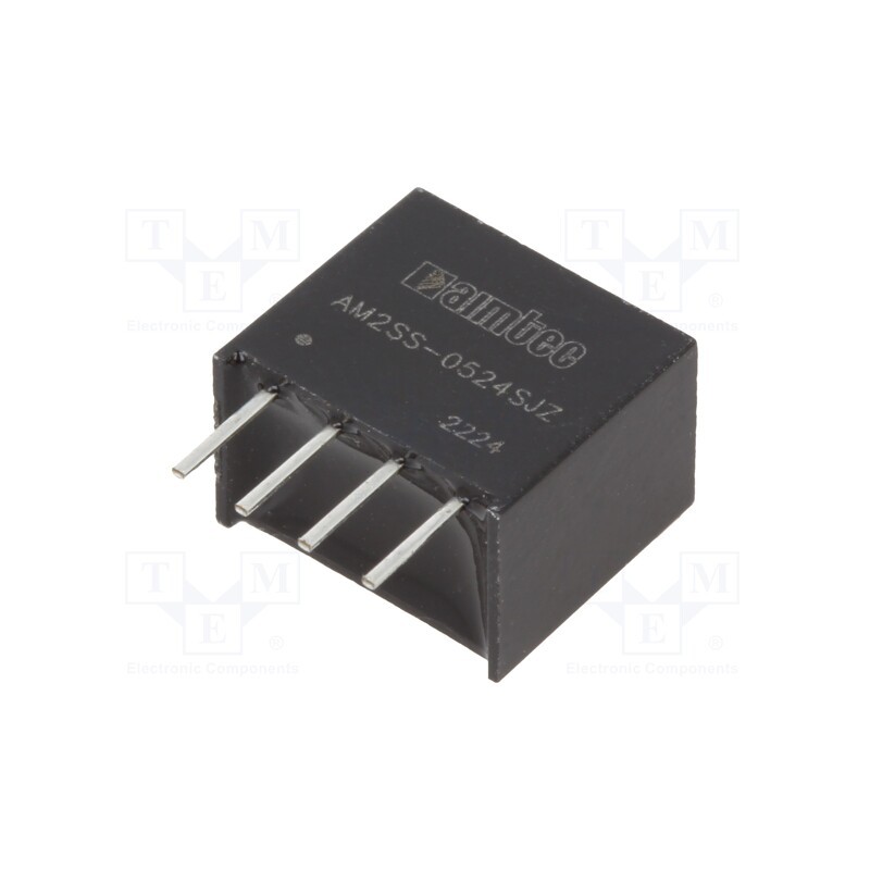 1 pcs x AIMTEC - AM2SS-0524SJZ - Converter: DC/DC, 2W, Uin: 4.5÷5.5V, Uout: 24VDC, Iout: 83mA, SIP4