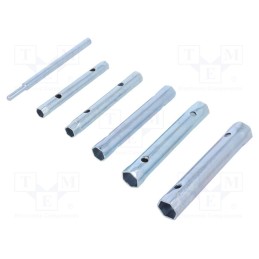 1 set x MEGA - 36206 - Wrenches set, tubular, 6pcs.