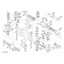 Linde rear hub bearing
