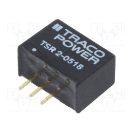 1 pcs x TRACO POWER - TSR 2-0518 - Converter: DC/DC, Uin: 3÷5.5V, Uout: 1.8VDC, Iout: 2A, SIP3, 410kHz