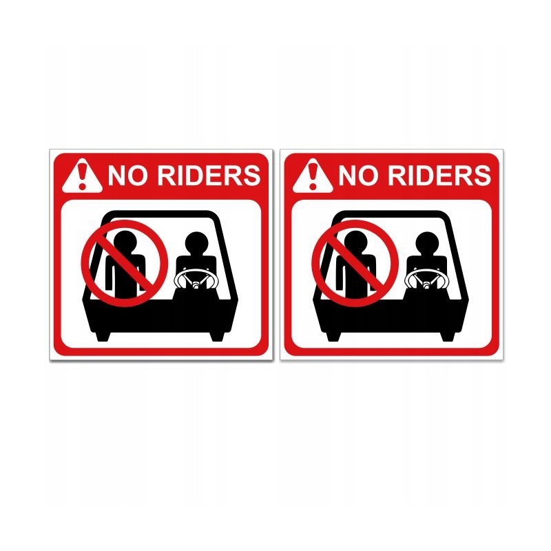 Warning stickers forklift marking UDT