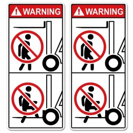 Warning stickers forklift marking UDT