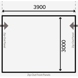 Inflatable vestibule static tent Dometic Grande Air Pro 390m 265 295cm