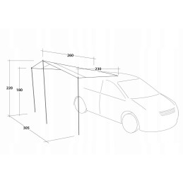 Outwell fieldcrest canopy for cars