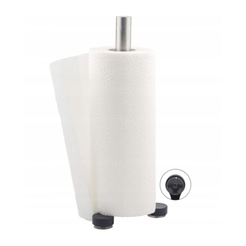 Paper towel holder with suction cups